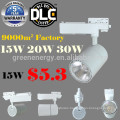 Cob track light15w 20w 30w led track light rail light luminaire 15W led COB track light fixtures for US and Canada